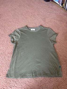 Olive Green Short Sleeve Crewneck Tee